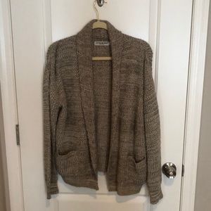 Brown Woven Sweater Cardigan Cotton Emporium